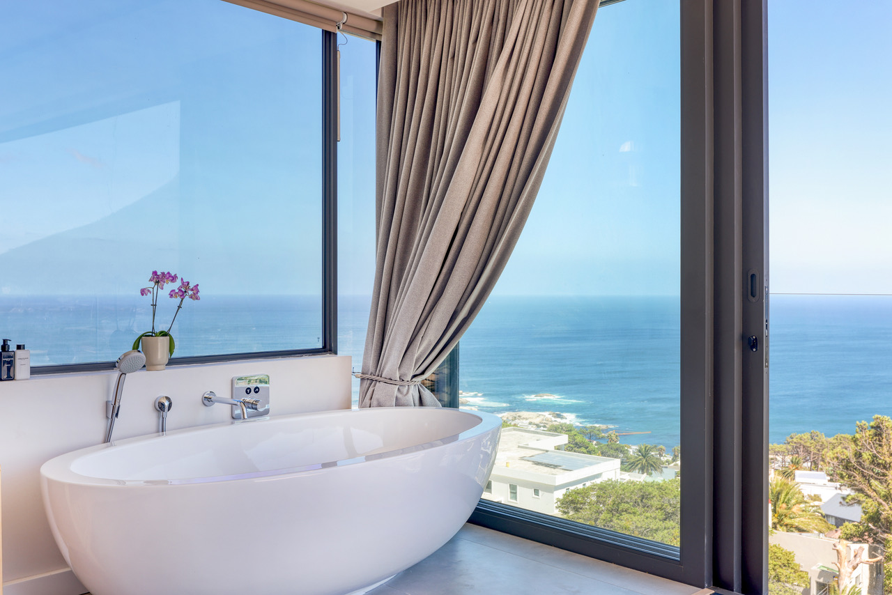 Master bedroom suite with warm hospitality detailing